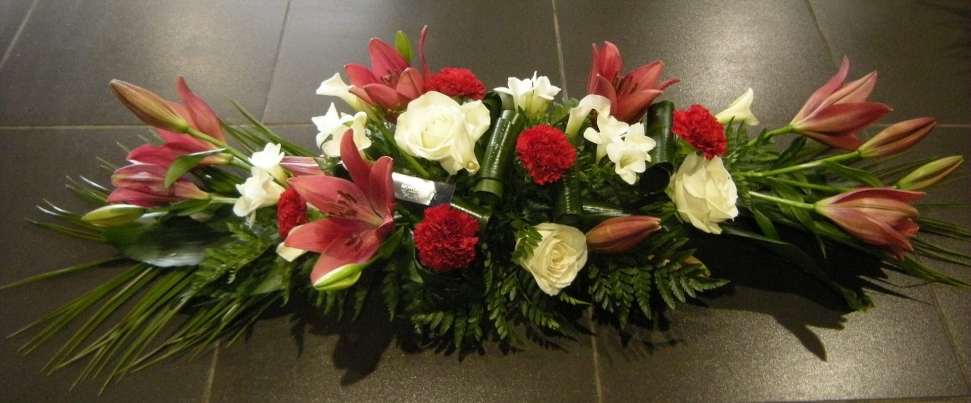 Centre de table allongé - Fleurs des Anges